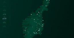A deep green map of Norway