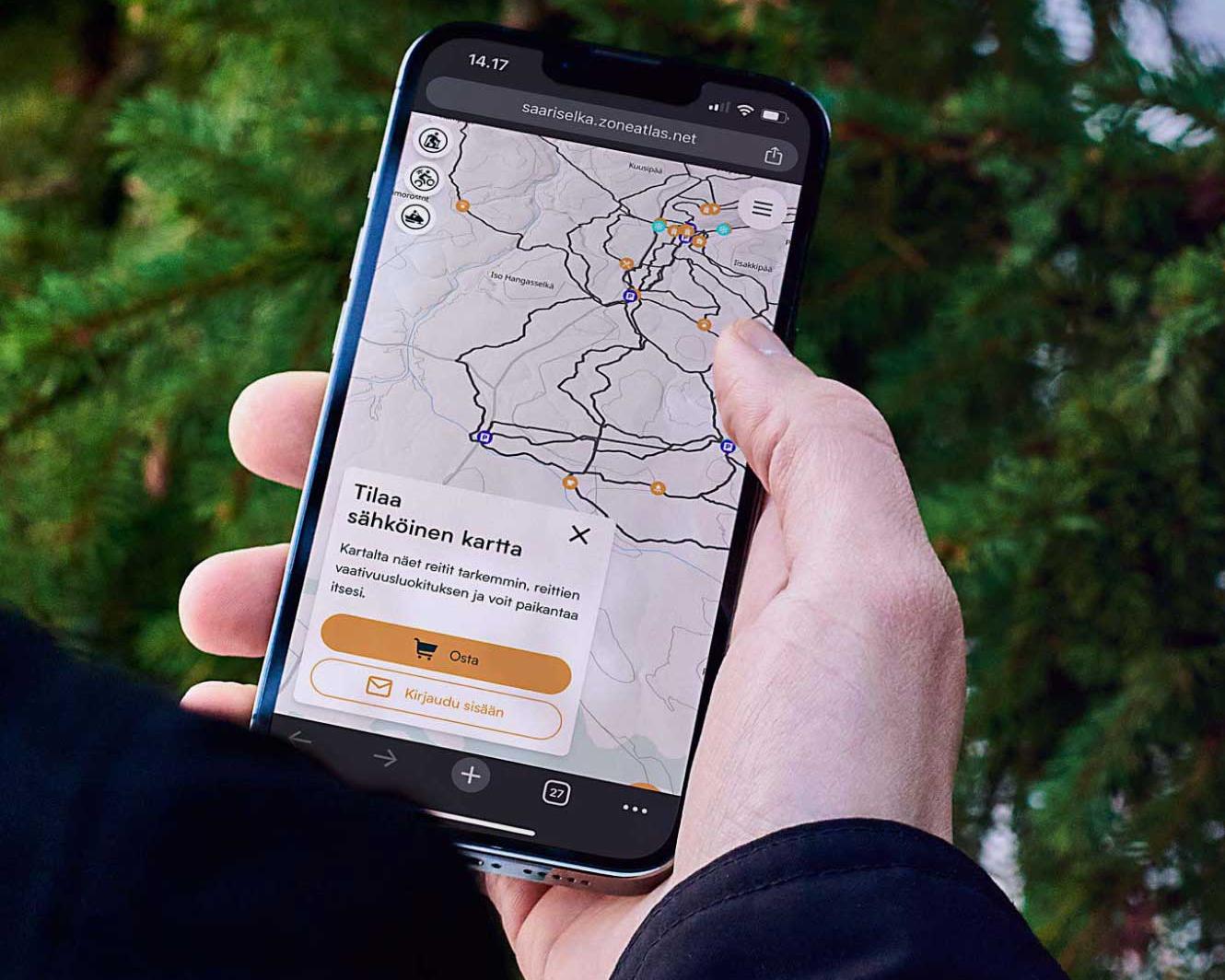 zoneatlas-outdoor-header 2 A mobile device displaying a digital outdoor map