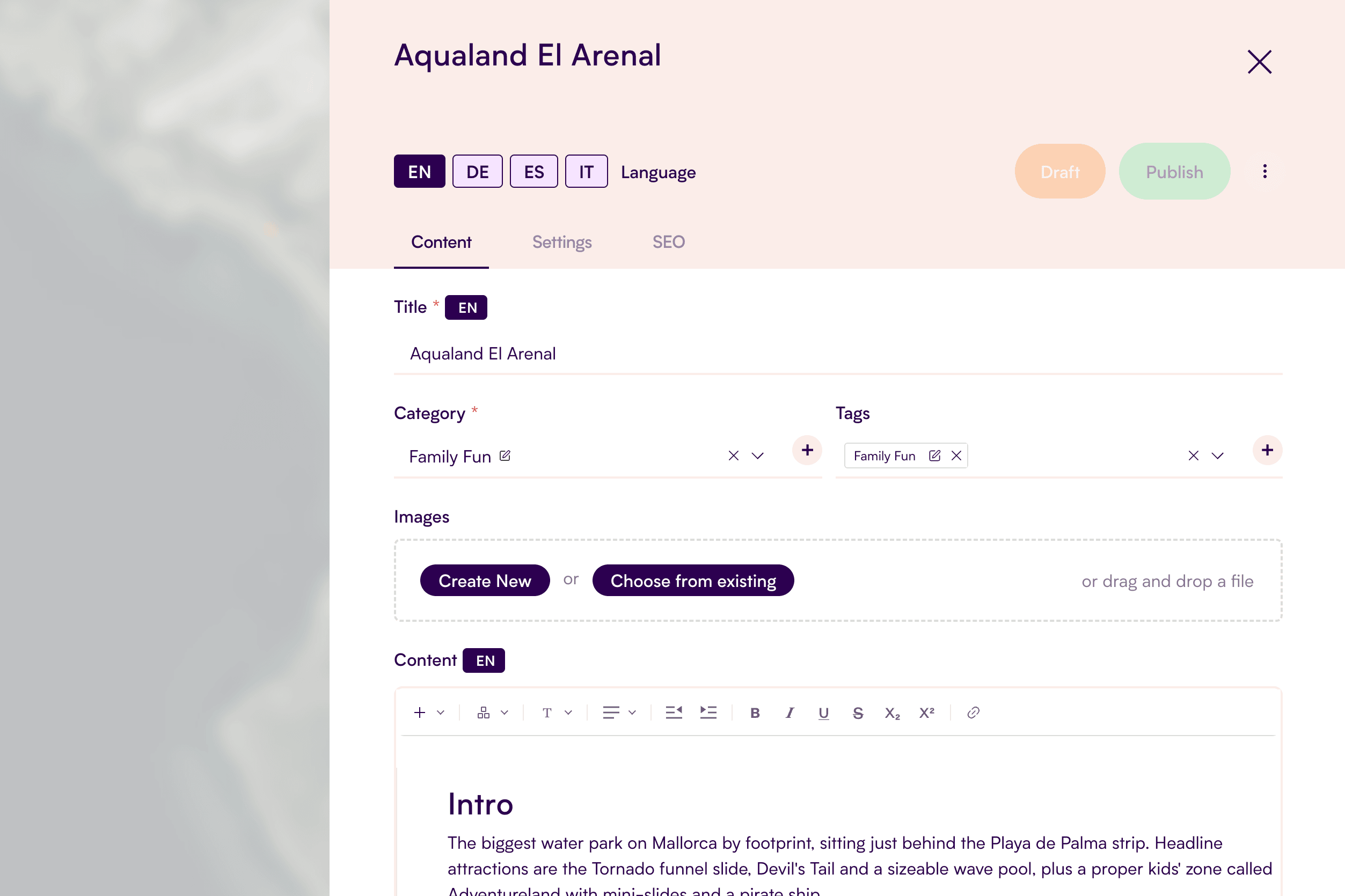 zonemaps multilanguage form uai